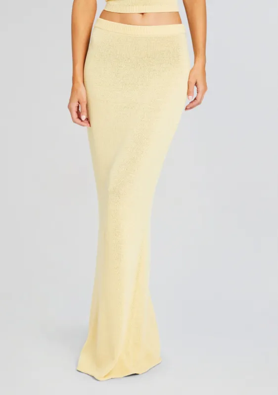 Kora Knit Maxi Skirt sold by Retrofete
