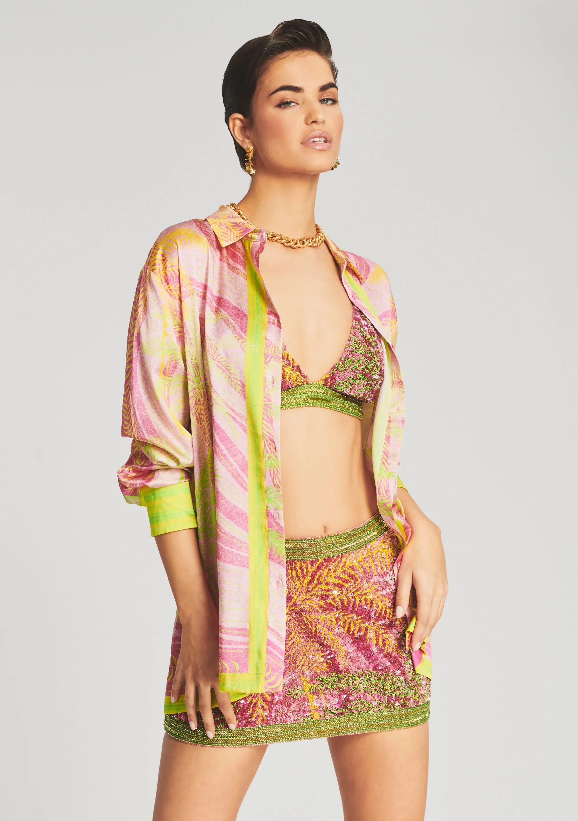 Zulu Sequin Palm Skirt sold by Retrofete product image thumbnail 5