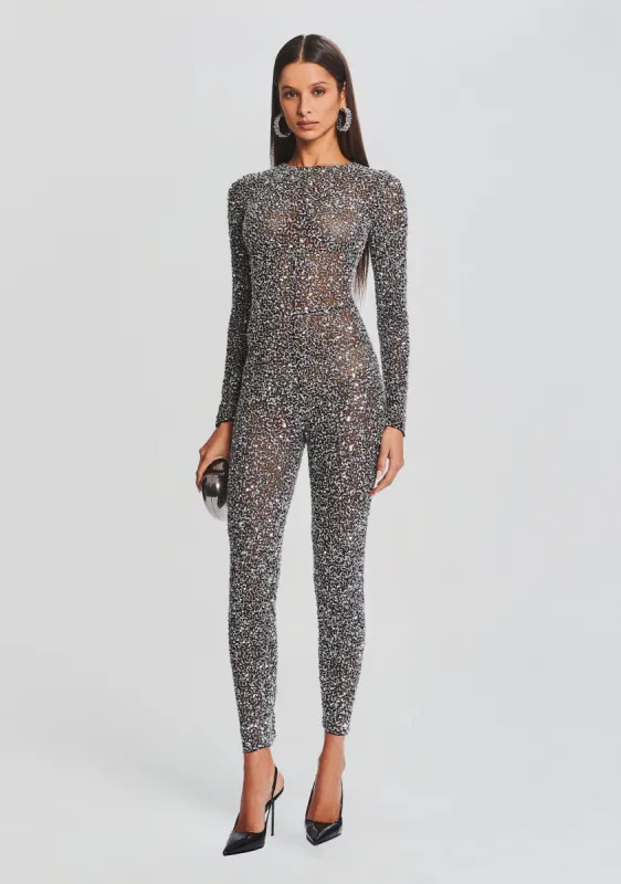 Marcel Sequin Jumpsuit sold by Retrofete