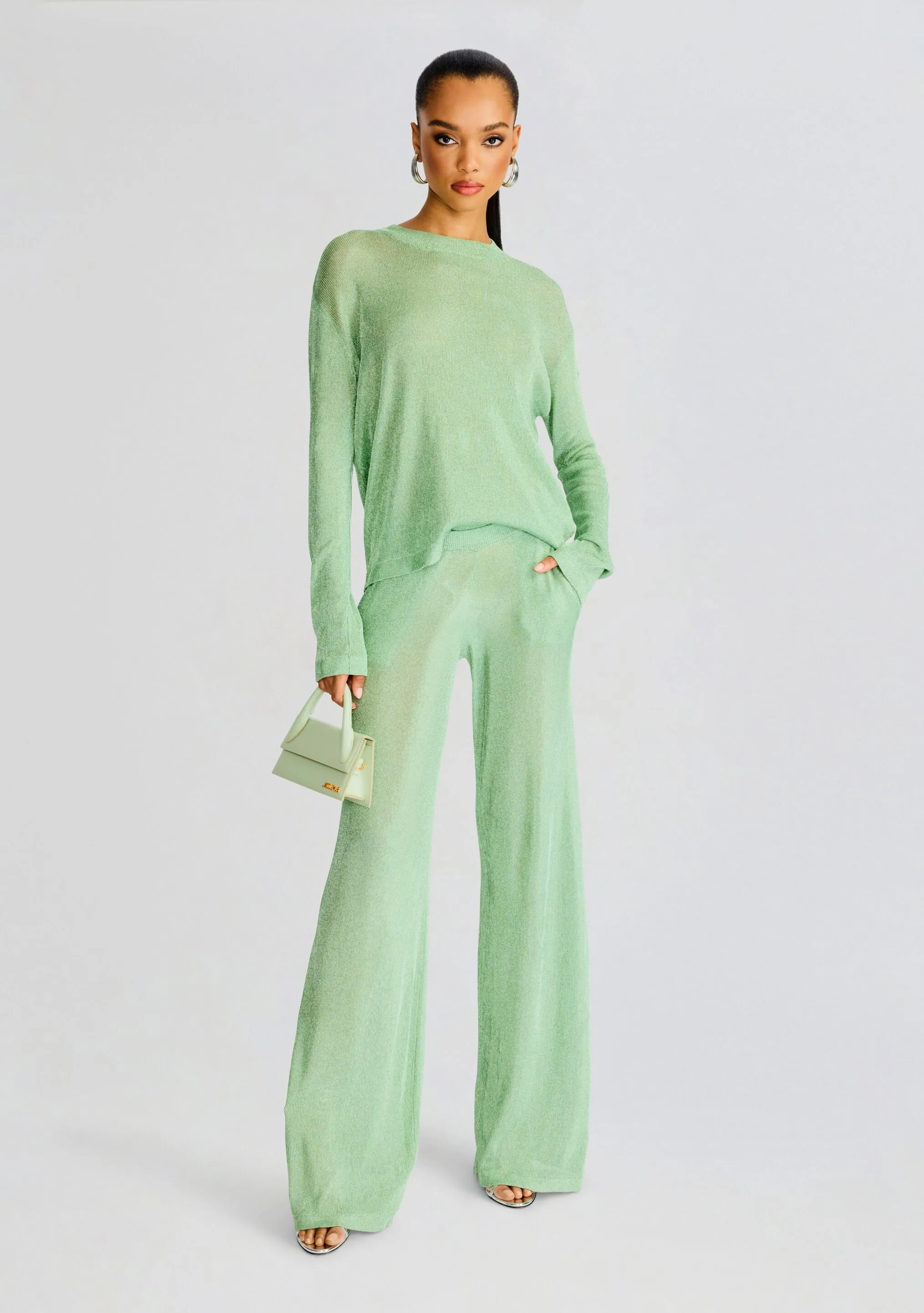 Sheldon Metallic Knit Pant sold by Retrofete product image thumbnail 2