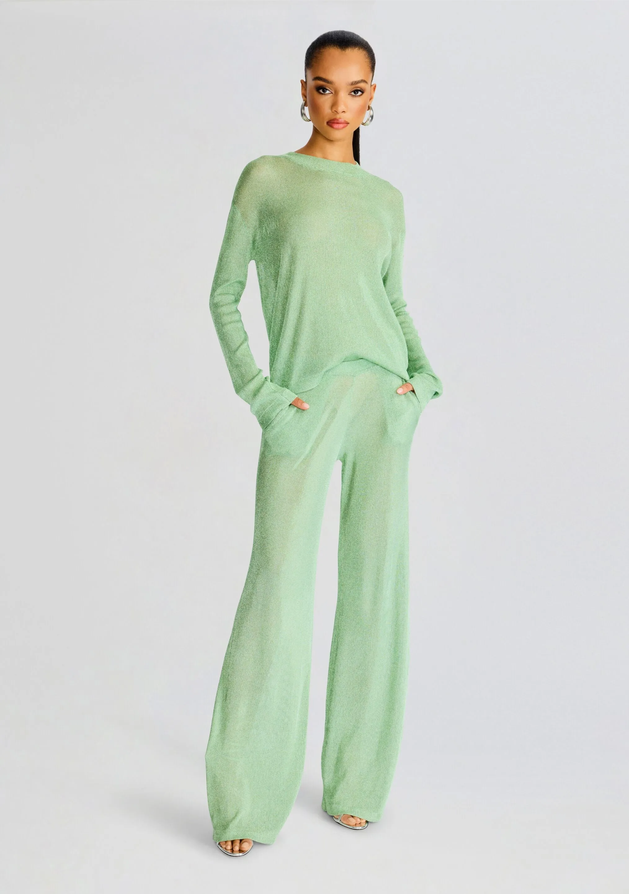 Sheldon Metallic Knit Pant sold by Retrofete product image thumbnail 5