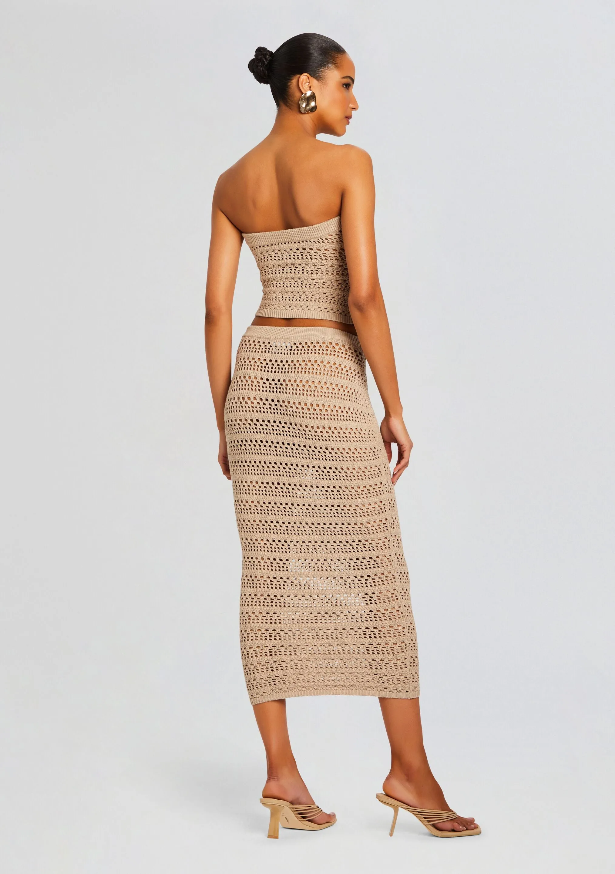 Marjorie Knit Crochet Maxi Skirt sold by Retrofete product image thumbnail 4