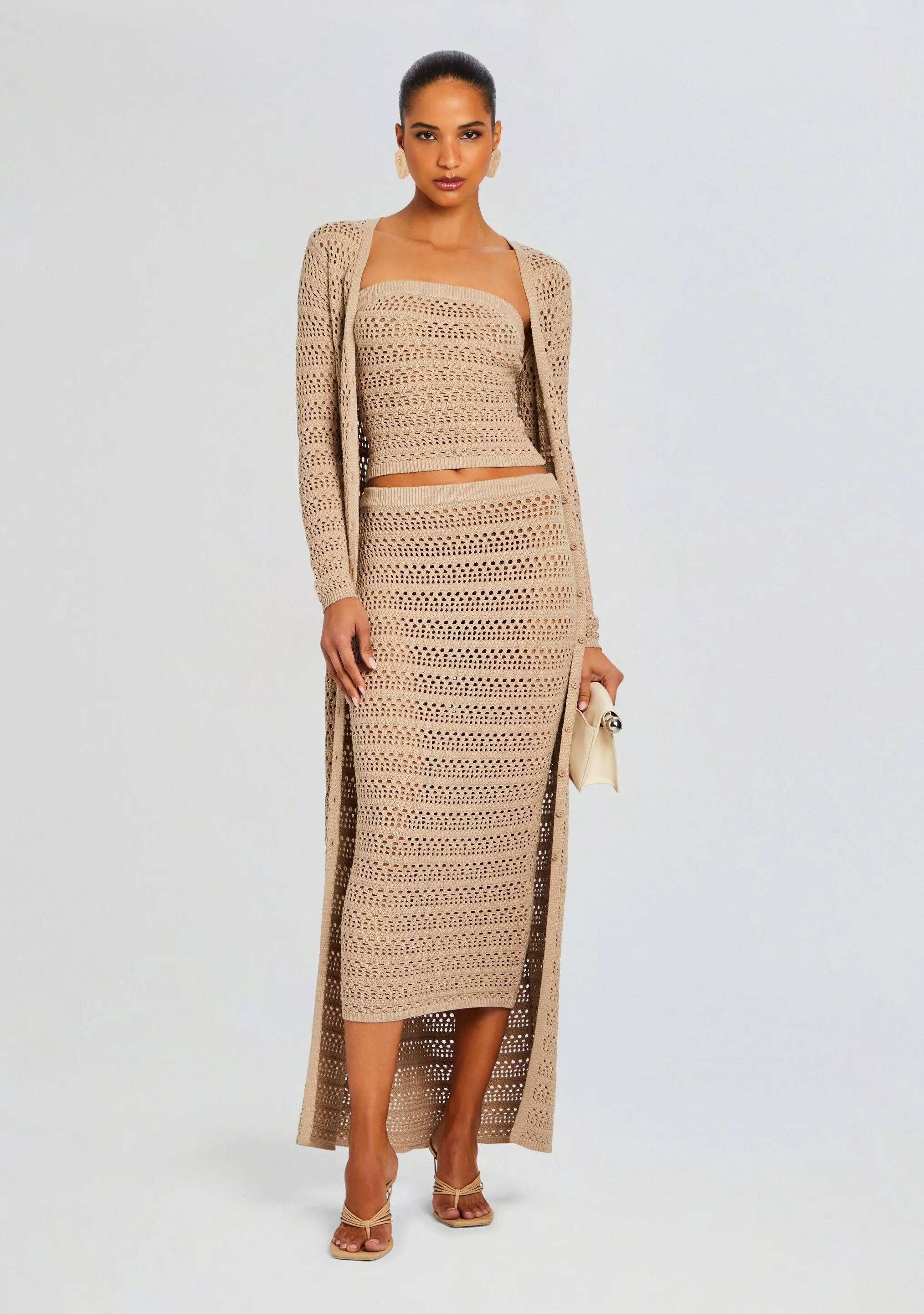 Marjorie Knit Crochet Maxi Skirt sold by Retrofete product image thumbnail 5