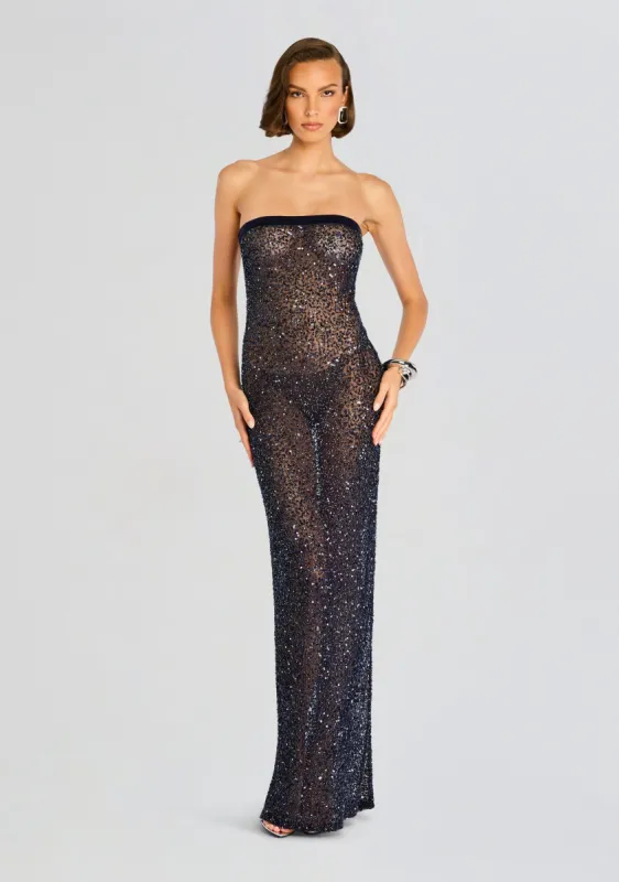 Villy Sequin Gown sold by Retrofete