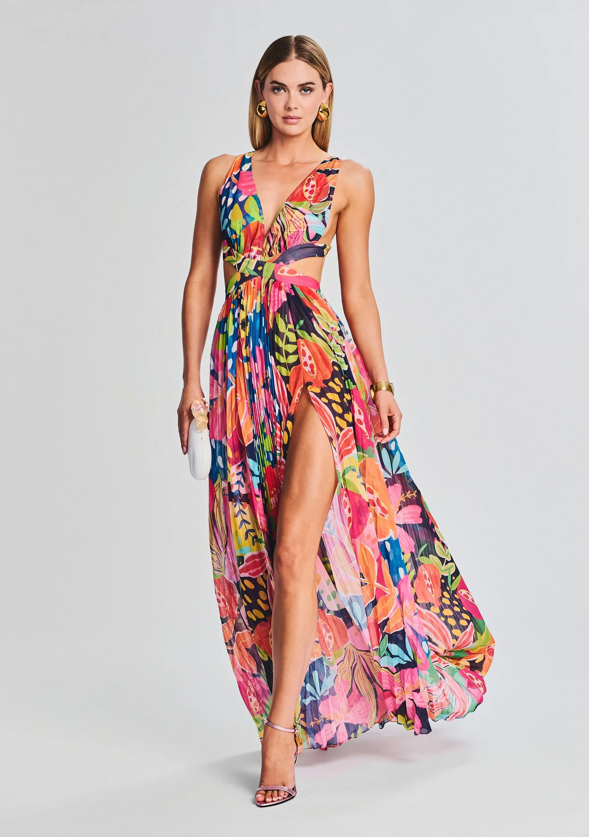 Plum Cut Out Maxi Dress sold by Retrofete product image thumbnail 5