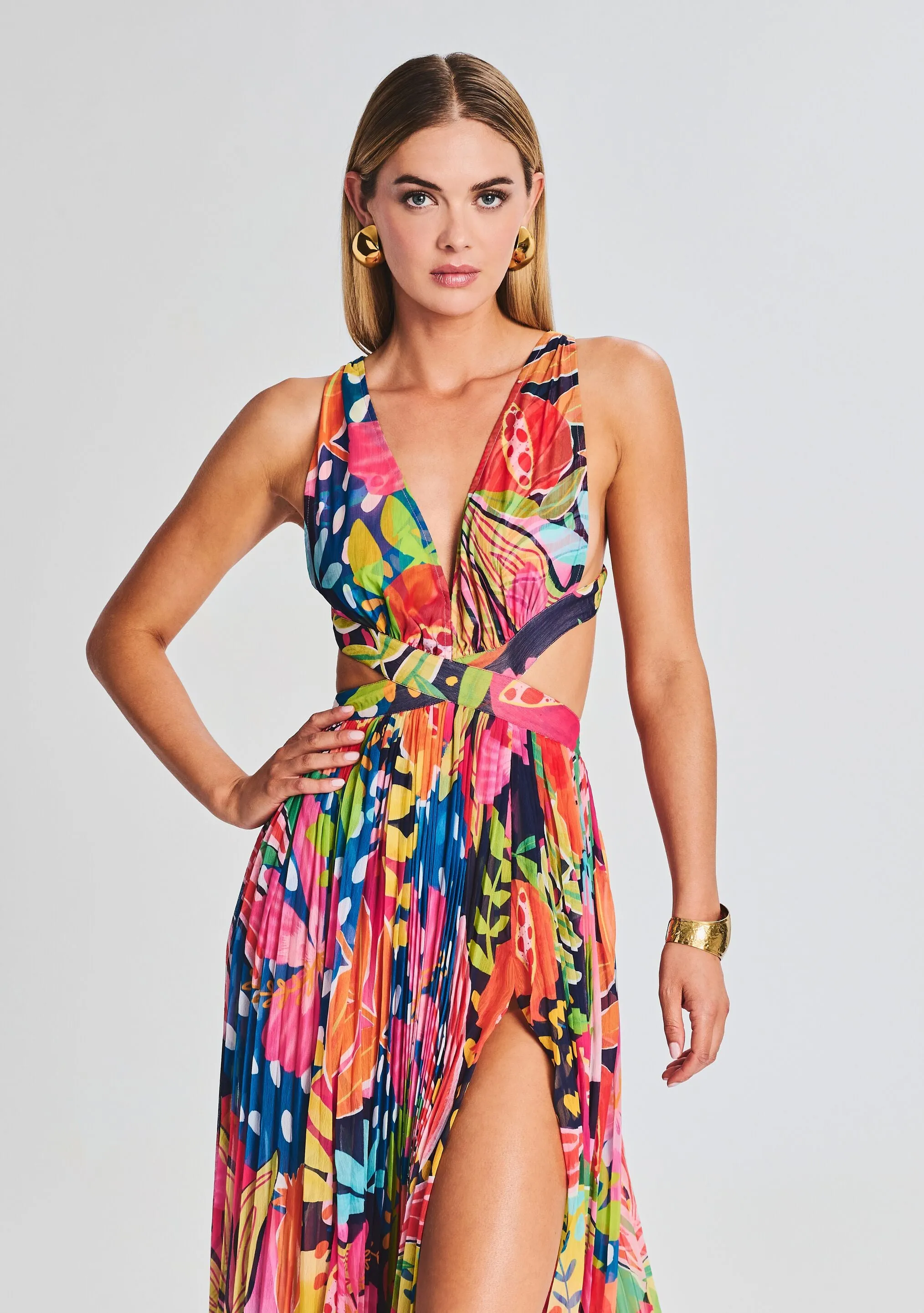 Plum Cut Out Maxi Dress sold by Retrofete product image thumbnail 2