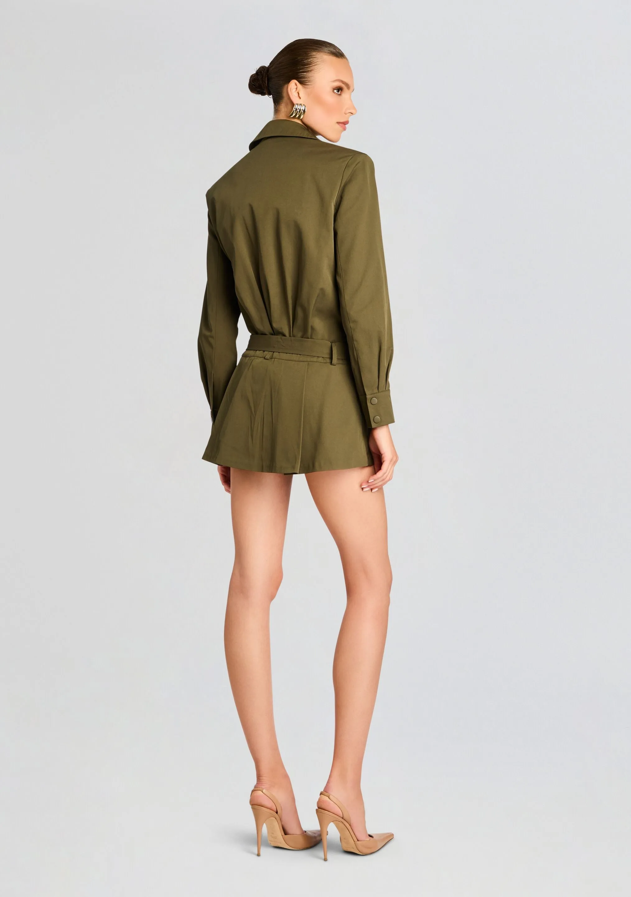 Sanders Twill Bomber Jacket Dress sold by Retrofete product image thumbnail 4