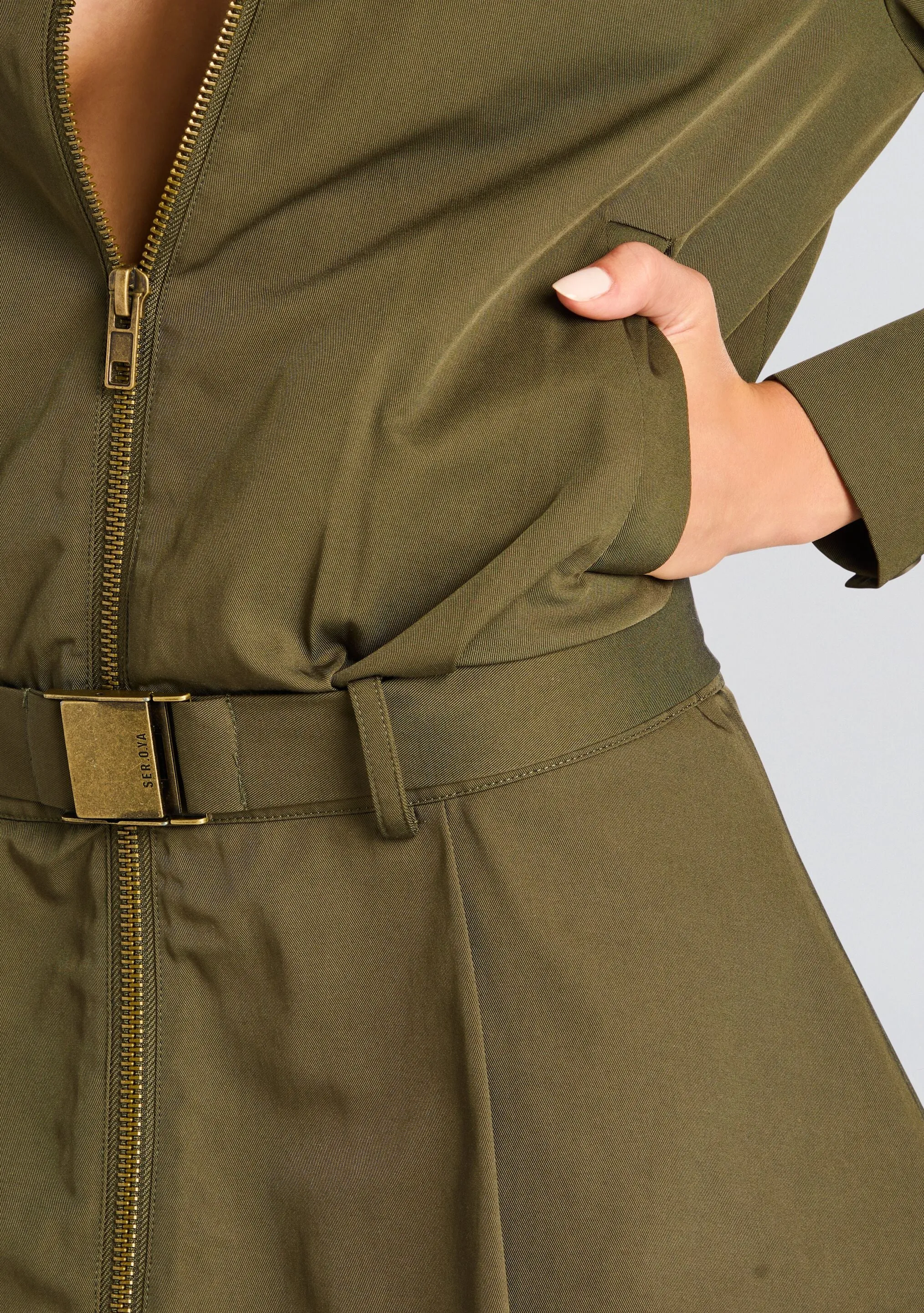 Sanders Twill Bomber Jacket Dress sold by Retrofete product image thumbnail 2