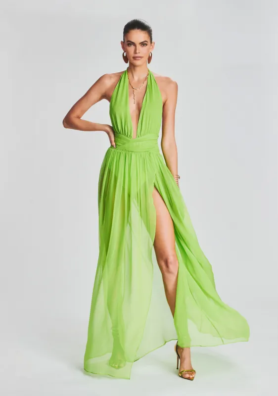 Zion Silk Chiffon Dress sold by Retrofete