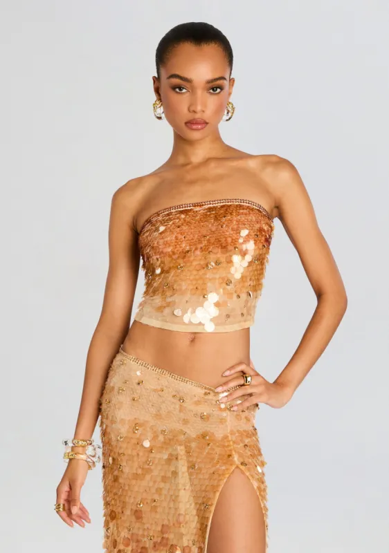 Janelle Sequin Top sold by Retrofete