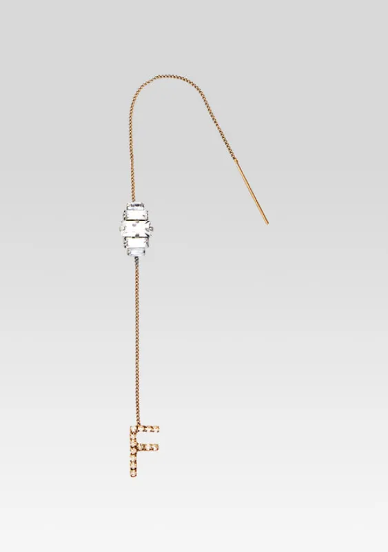 Aster Letter Earring sold by Retrofete