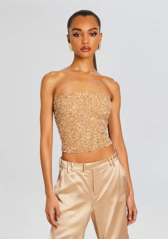 Kala Sequin Top sold by Retrofete