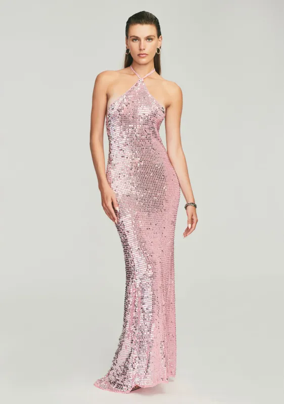 Isabel Sequin Crochet Dress sold by Retrofete