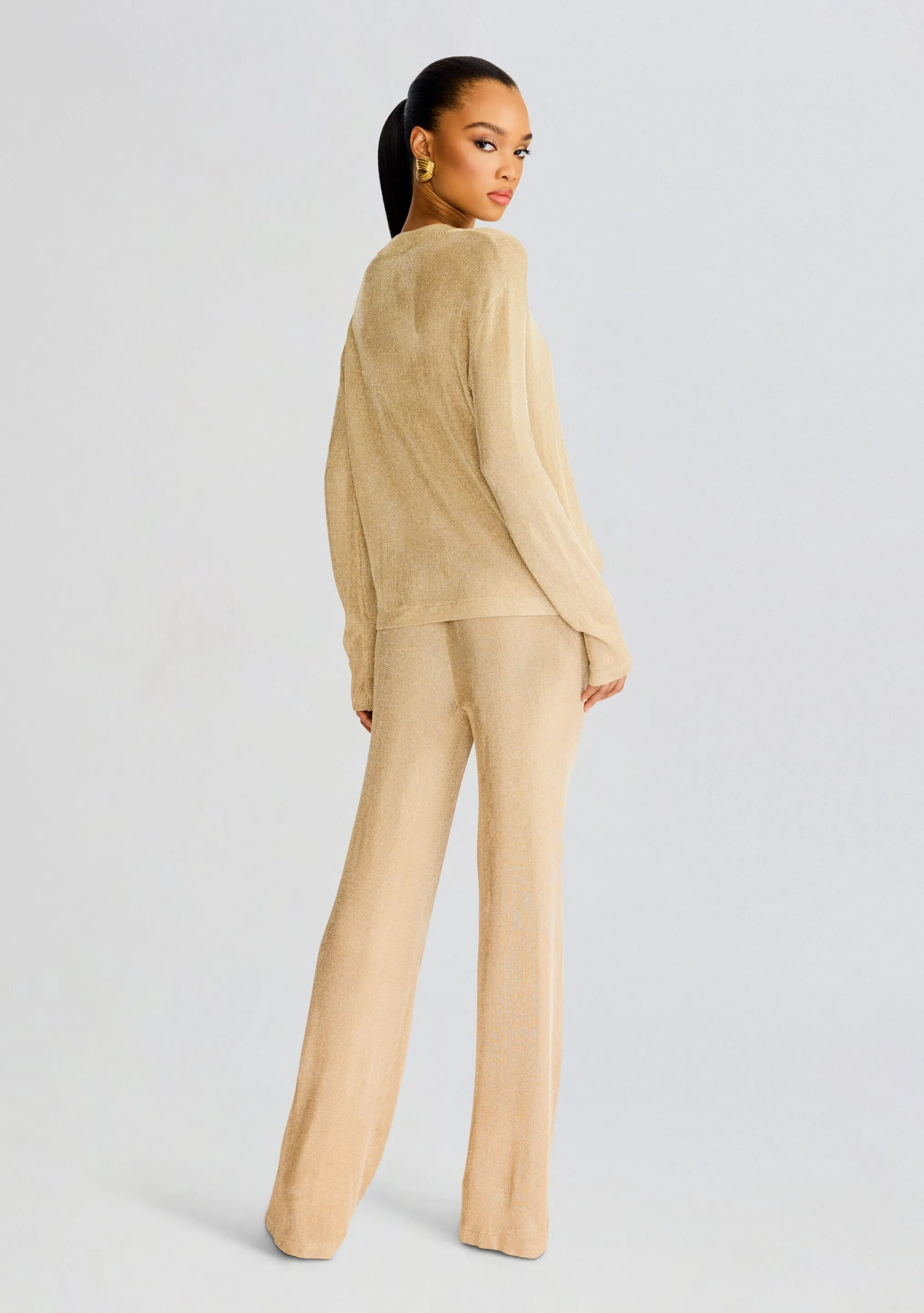 Sheldon Metallic Knit Pant sold by Retrofete product image thumbnail 4