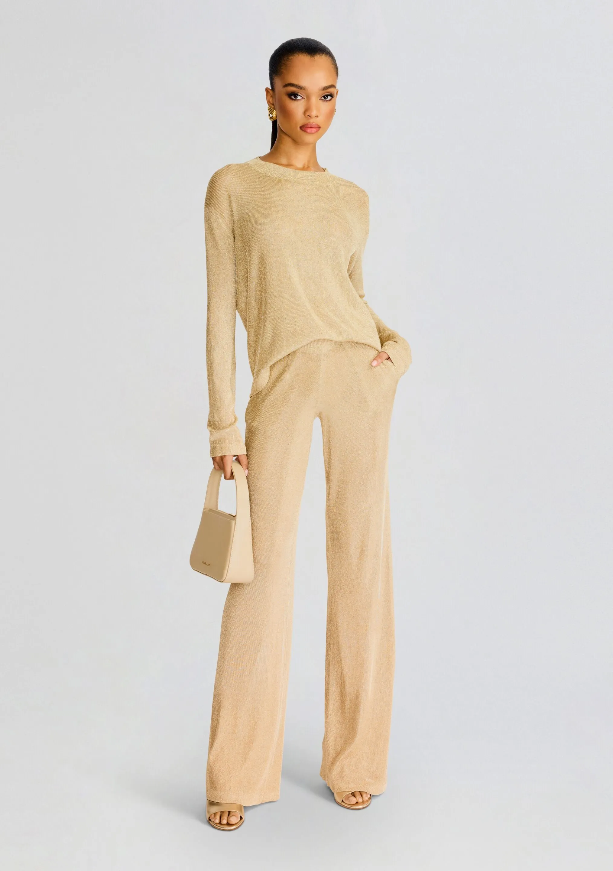 Sheldon Metallic Knit Pant sold by Retrofete product image thumbnail 5
