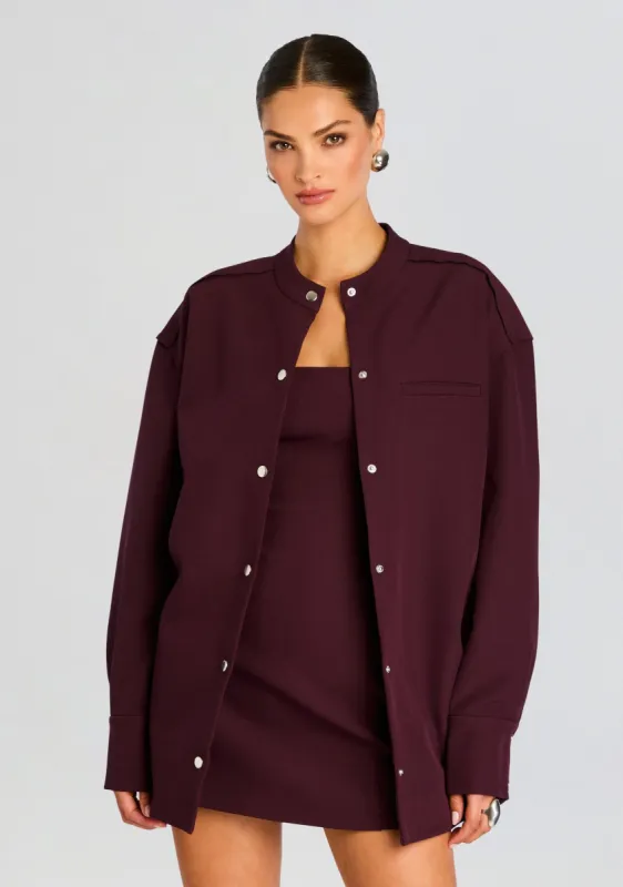 Ali Heavy Crepe Shacket sold by Retrofete