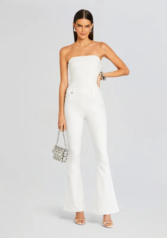 Jeanette Stretch Denim Jumpsuit sold by Retrofete