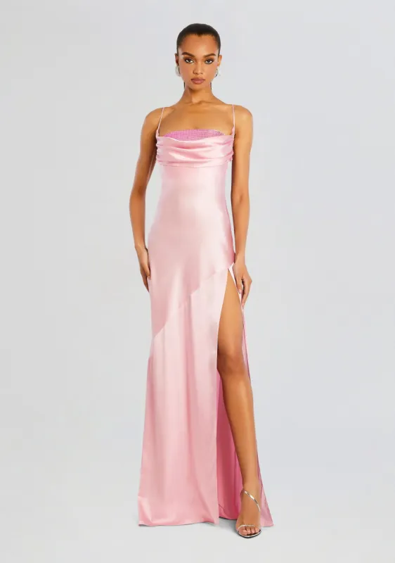 Emery Embellished Silk Dress sold by Retrofete