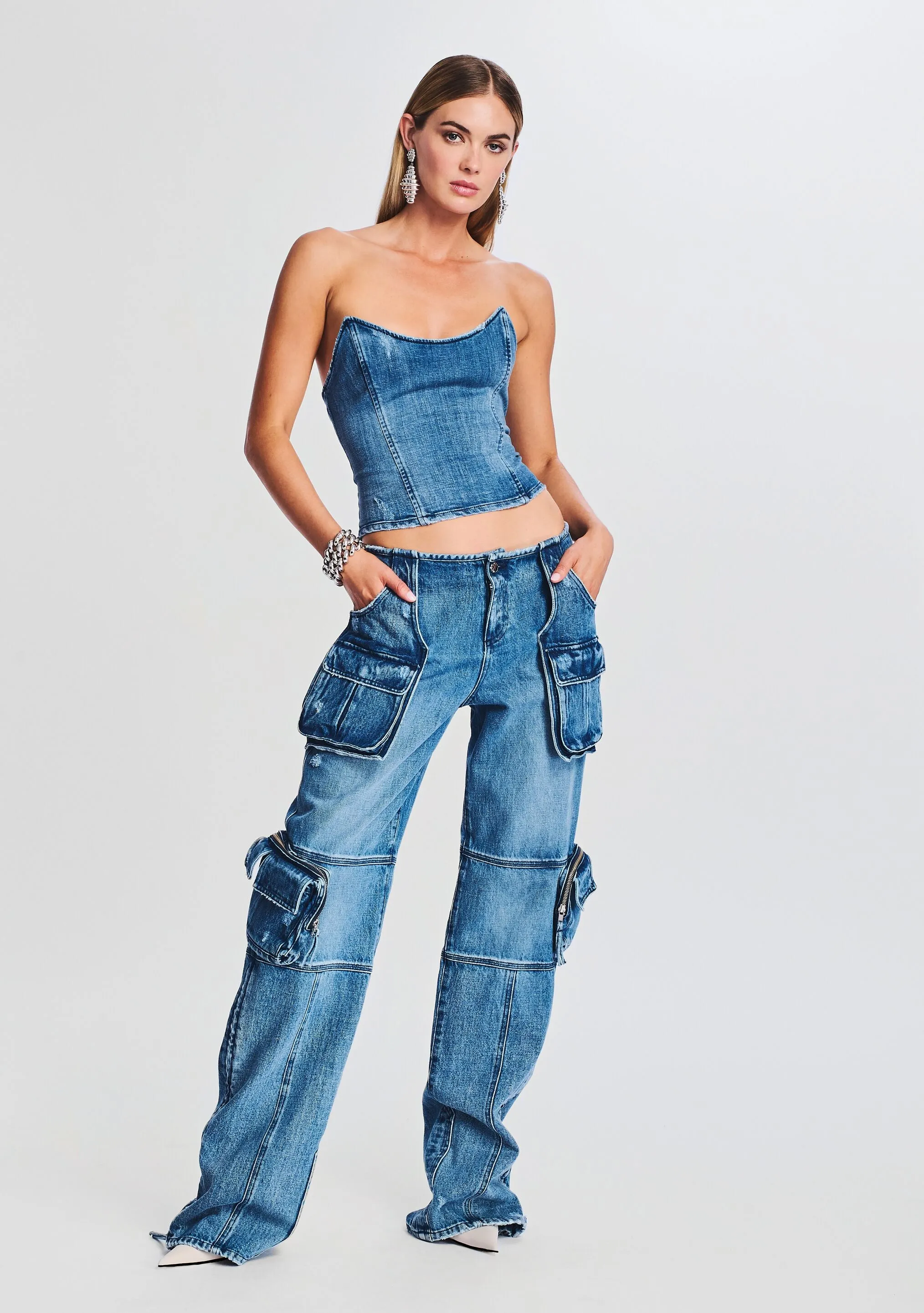 Allie Denim Top sold by Retrofete product image thumbnail 5