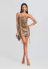 Beatrice Leather Dress sold by Retrofete