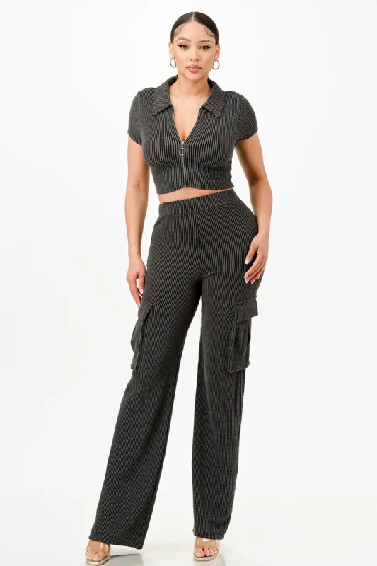 Zig Zag Crop Top sold by Pink Canary