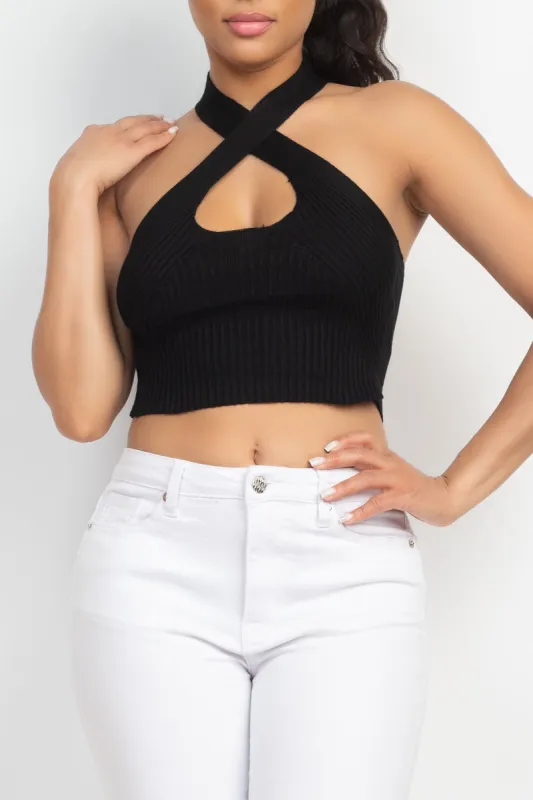 Missy Halter Sweater sold by Pink Canary