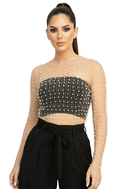 Pearl Sheer Top made by iris