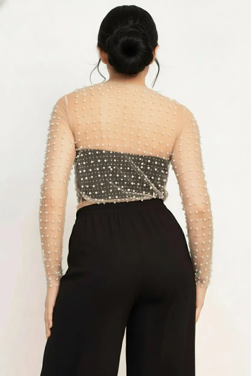 Pearl Sheer Top sold by Pink Canary product image thumbnail 3