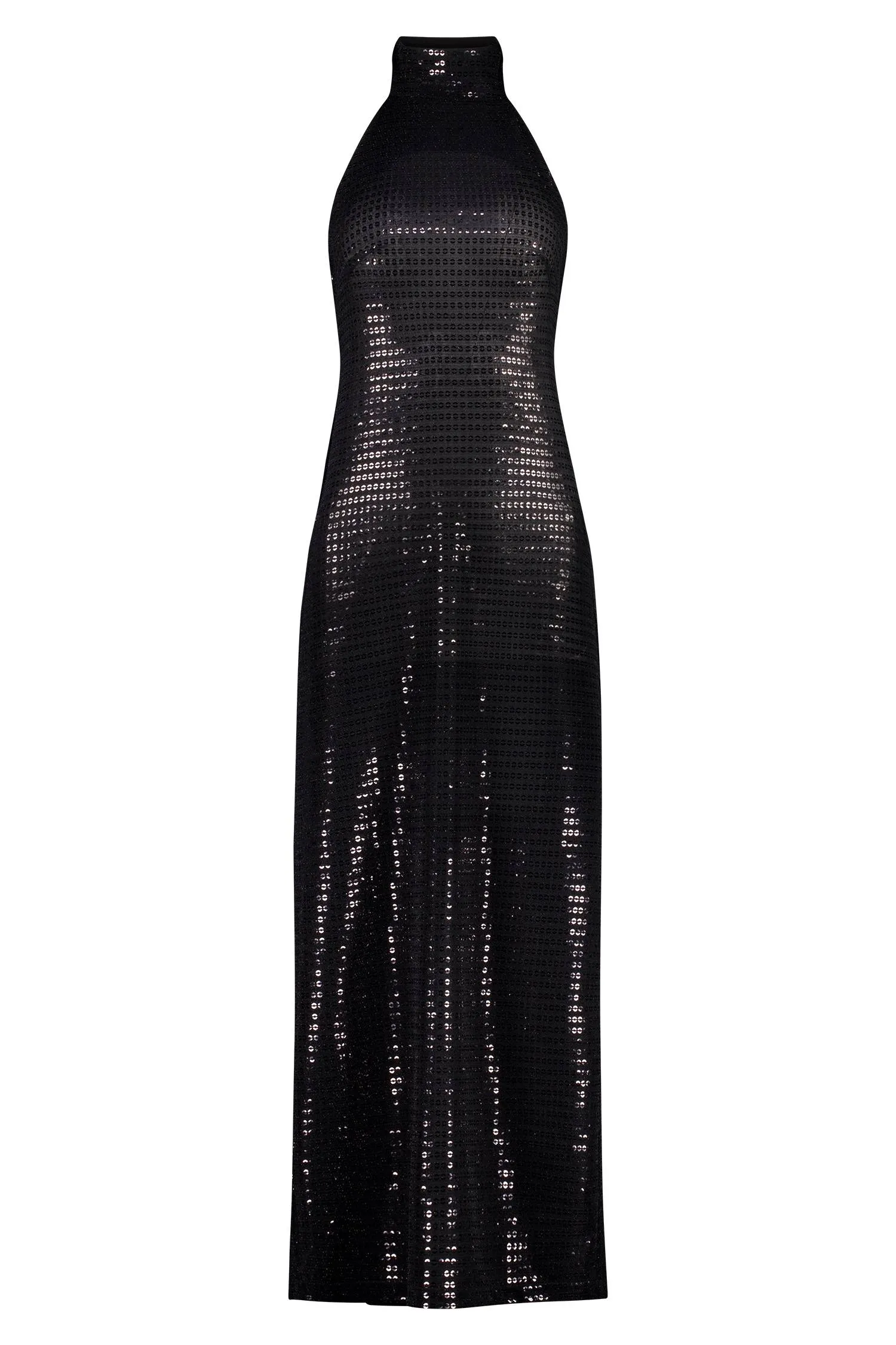 High Neck Halter | Black Sequin sold by With Harper Lu
