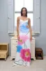 Low Back Maxi Dress | Azure Poppy sold by With Harper Lu