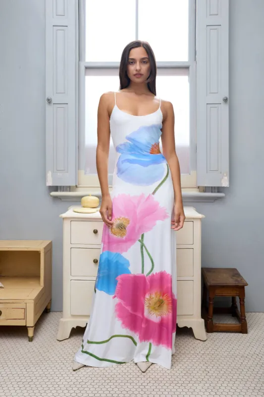 Low Back Maxi Dress | Azure Poppy sold by With Harper Lu