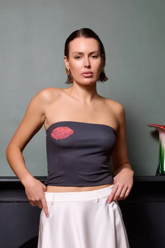 Strapless Top | Black Rose sold by With Harper Lu