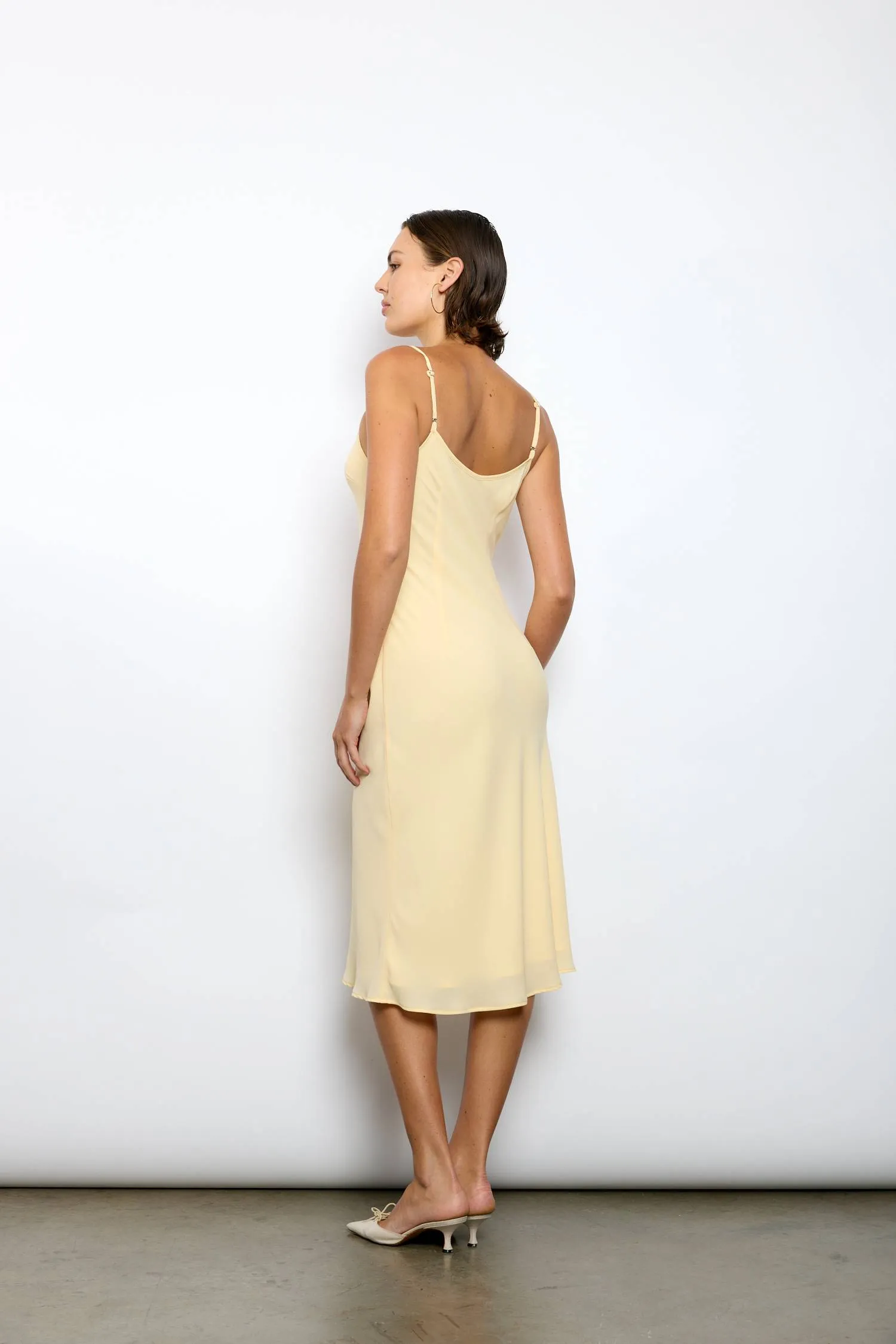 Georgette Midi Dress | Lemon sold by With Harper Lu product image thumbnail 2