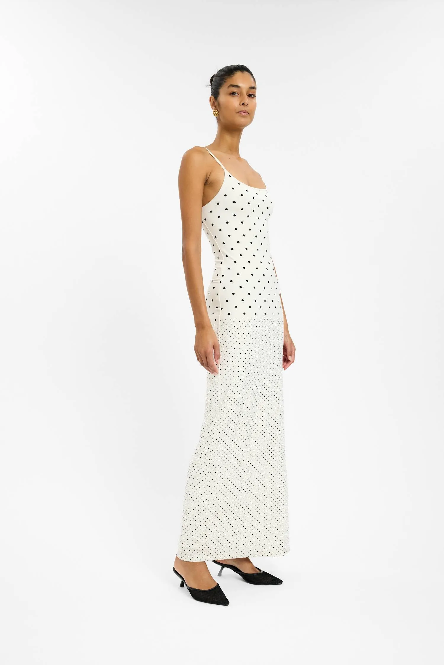 Slip Dress | White Polka sold by With Harper Lu product image thumbnail 5