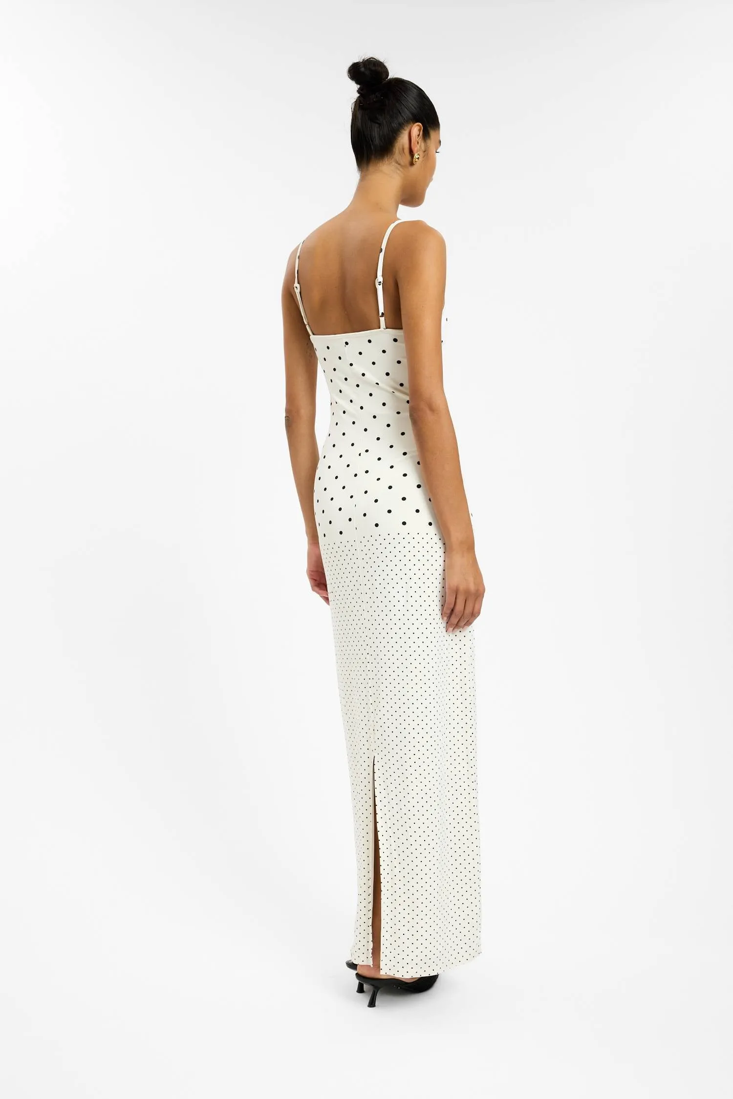 Slip Dress | White Polka sold by With Harper Lu product image thumbnail 2