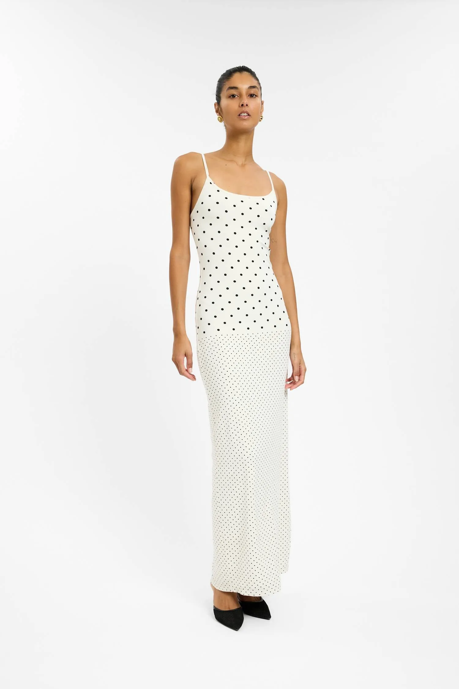 Slip Dress | White Polka sold by With Harper Lu product image thumbnail 4