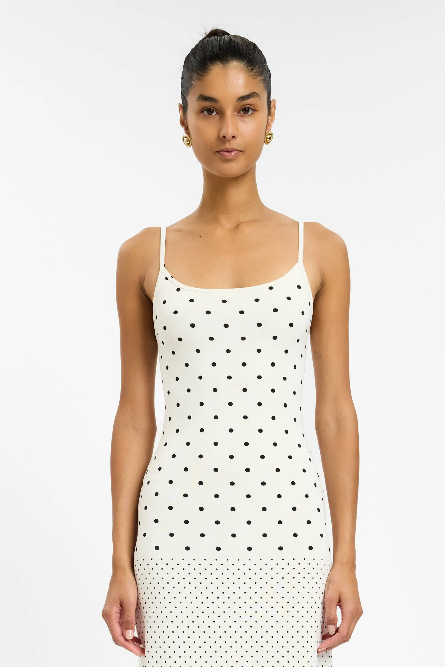 Slip Dress | White Polka sold by With Harper Lu product image thumbnail 3
