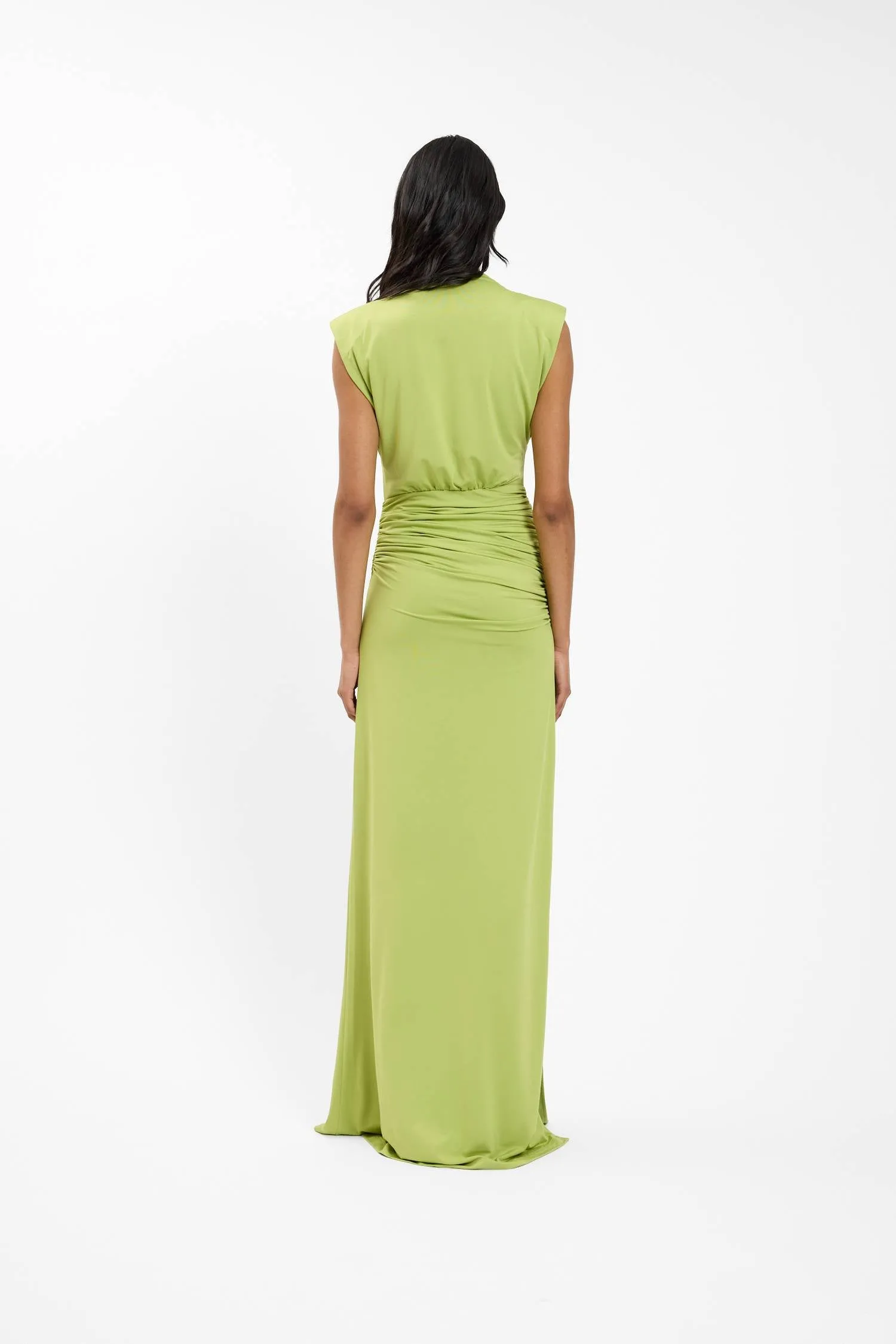 Structured Shoulder Gown | Emerald sold by With Harper Lu product image thumbnail 2