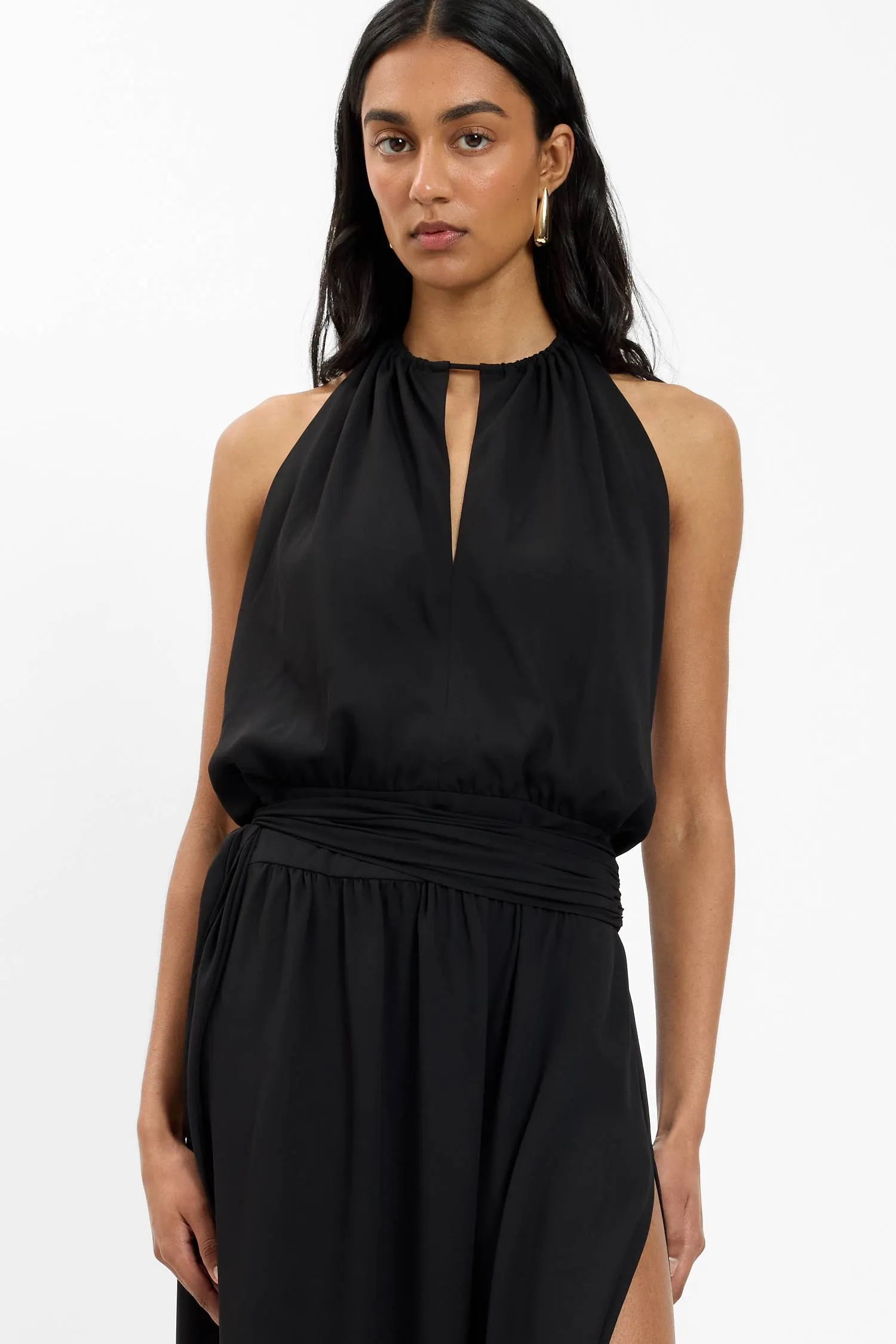 Draped Backless Gown | Black sold by With Harper Lu product image thumbnail 3