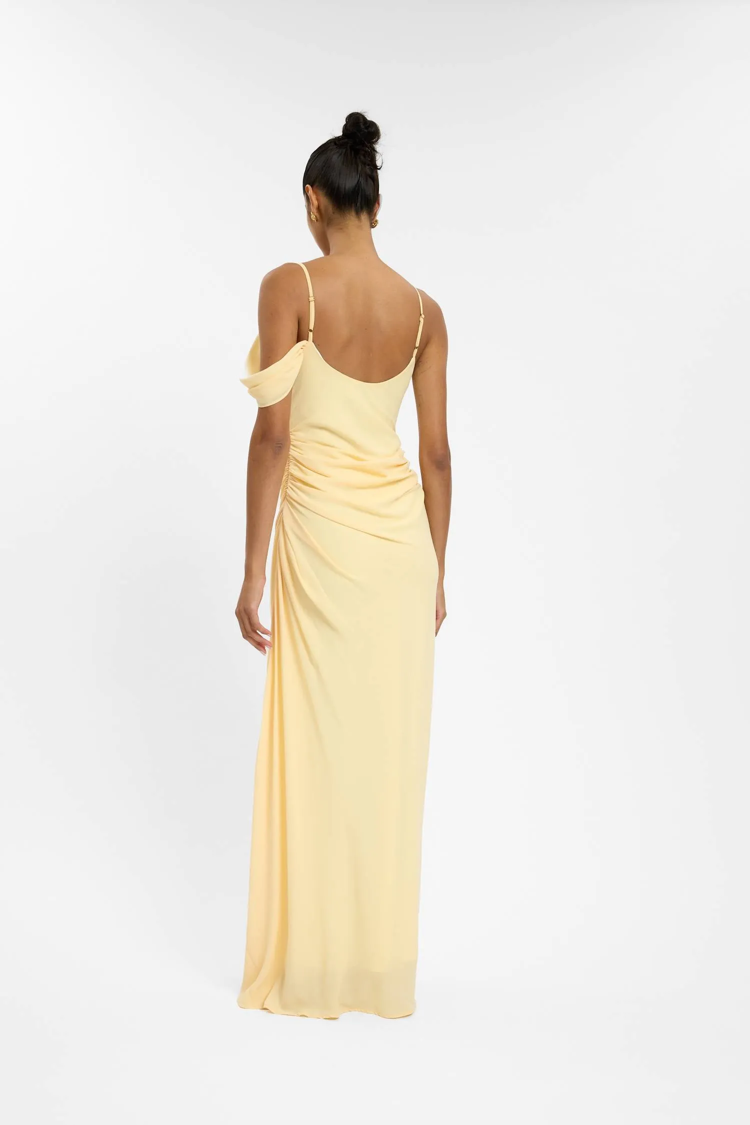 Draped Gown | Lemon sold by With Harper Lu product image thumbnail 2