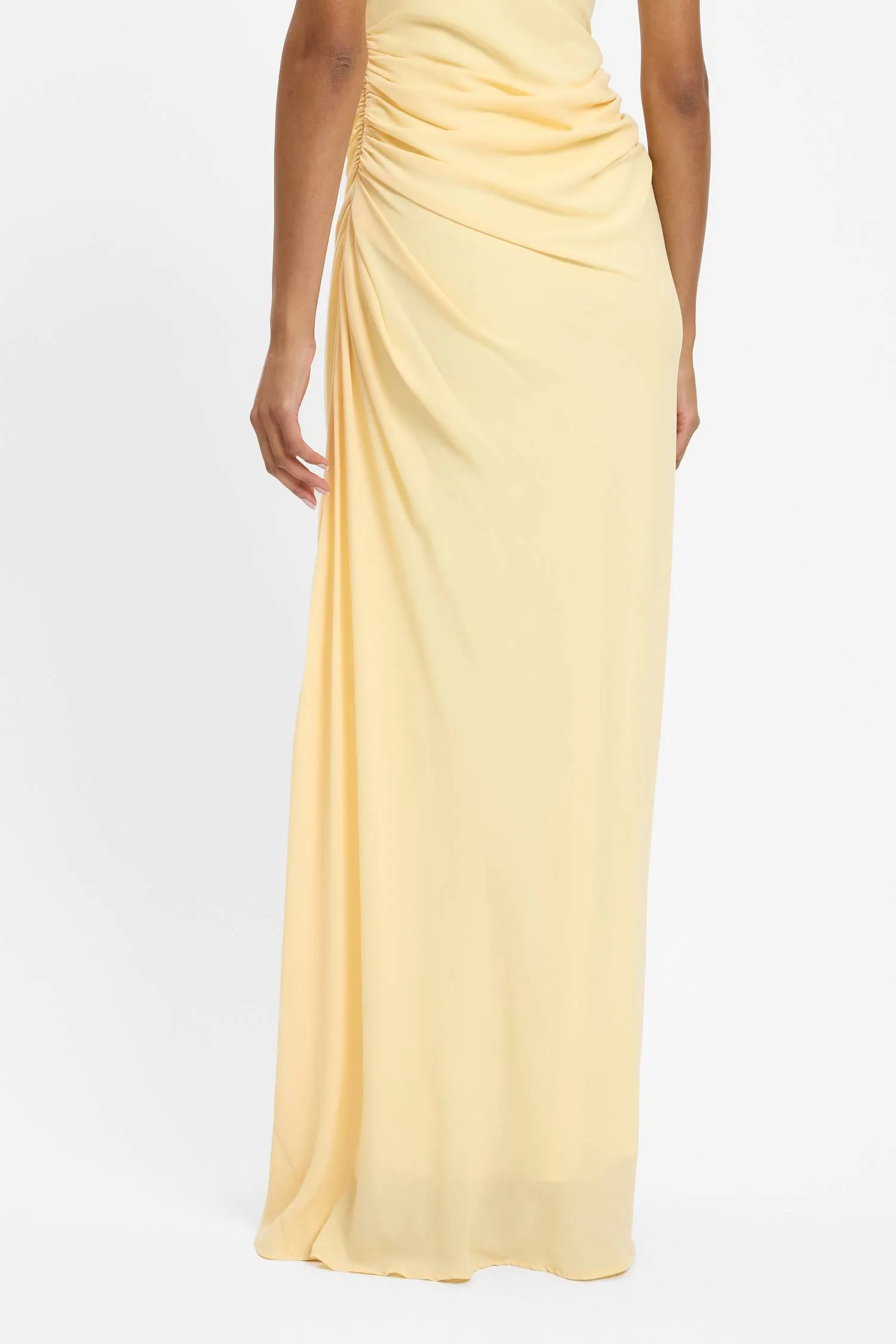 Draped Gown | Lemon sold by With Harper Lu product image thumbnail 5