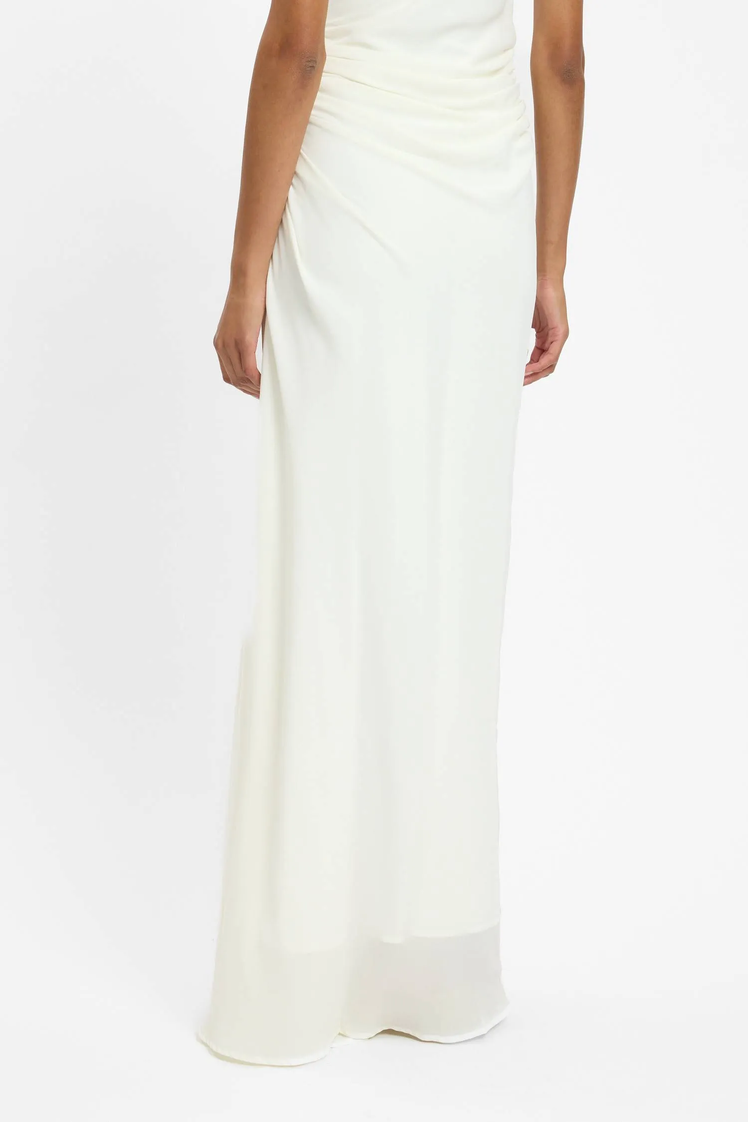 Draped Gown | White sold by With Harper Lu product image thumbnail 4