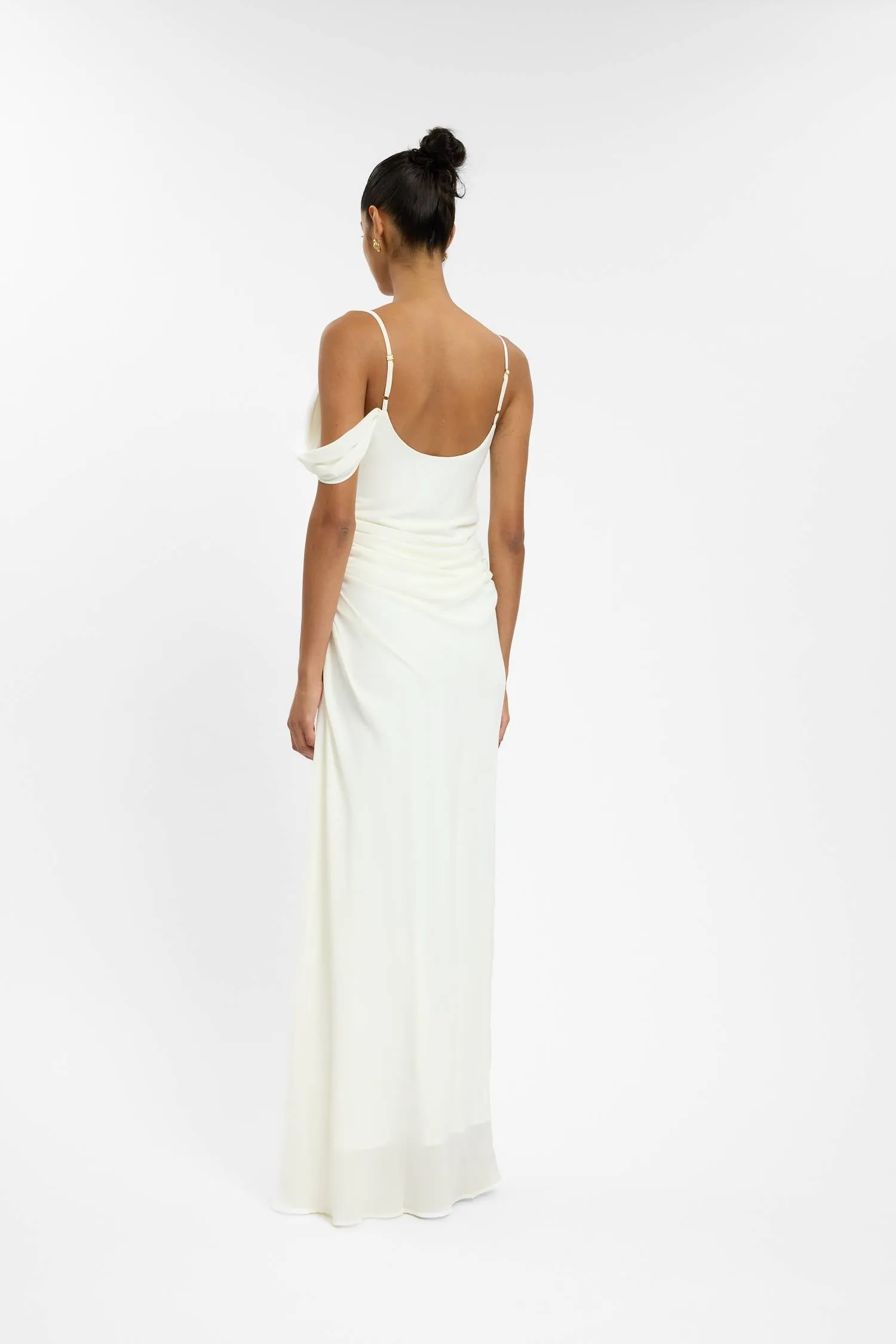 Draped Gown | White sold by With Harper Lu product image thumbnail 2