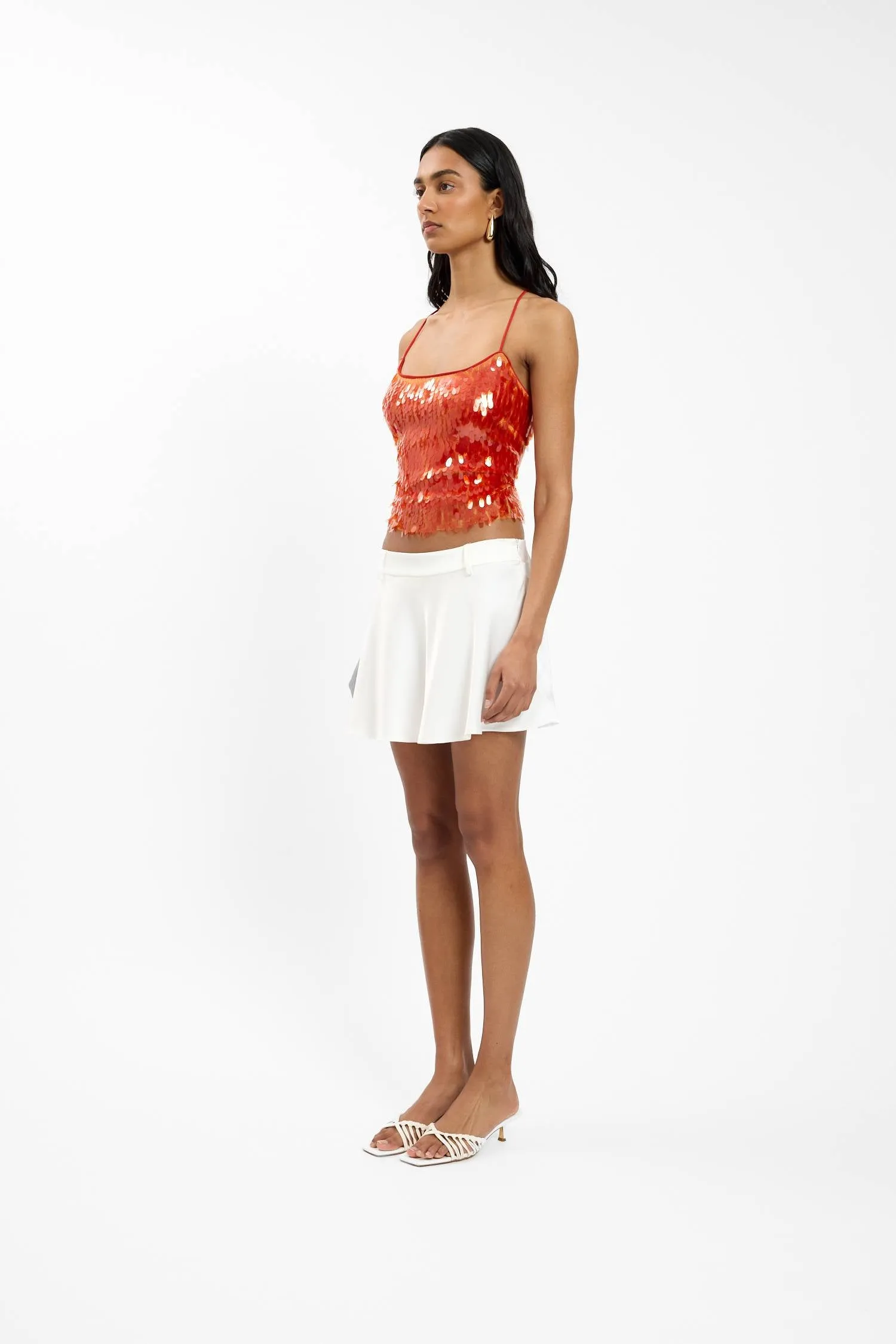Backless Top | Burnt Orange Sequin sold by With Harper Lu product image thumbnail 4
