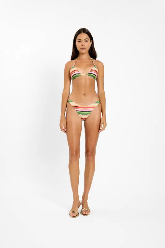 Classic Swim Bottom | Emerald Stripe sold by With Harper Lu
