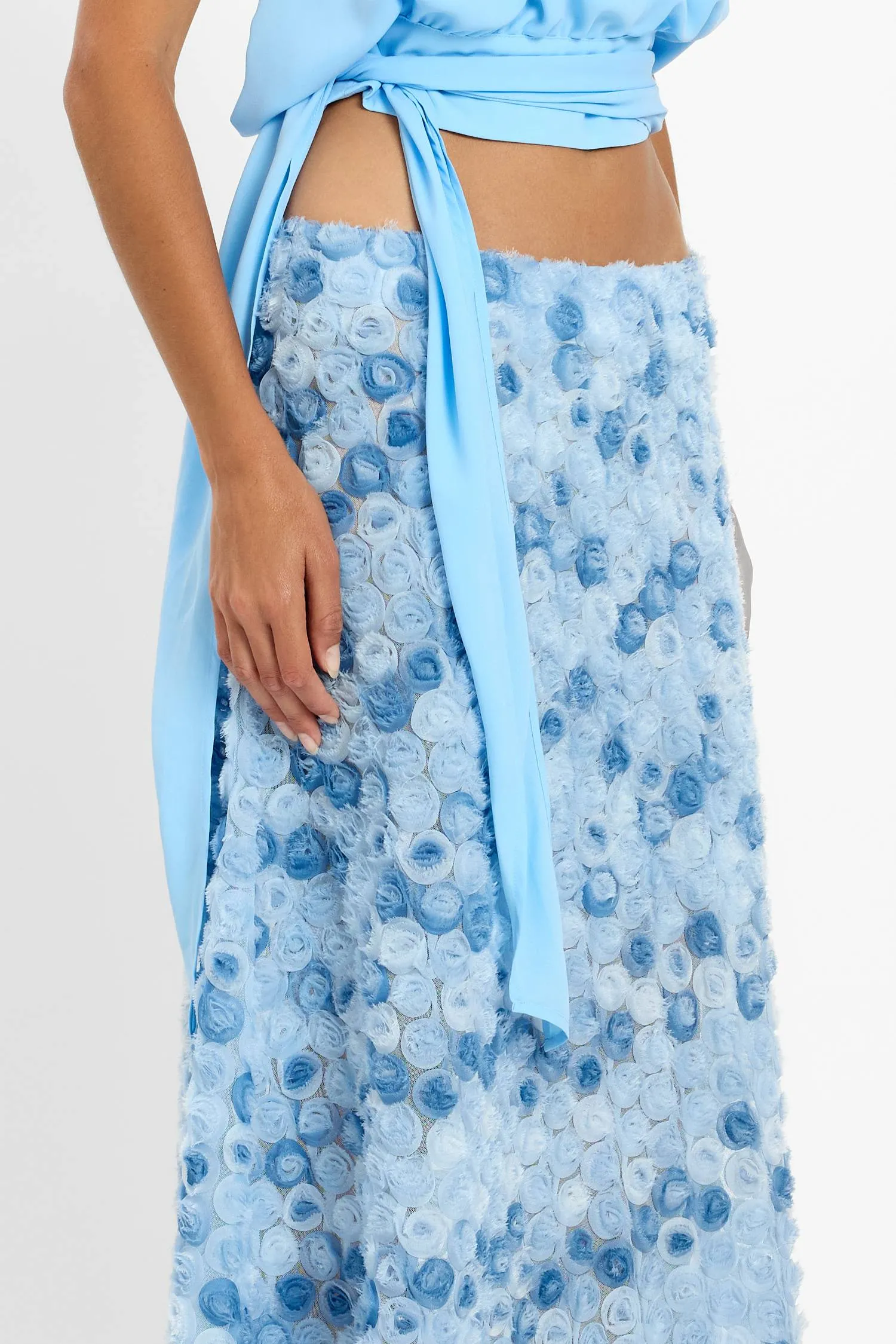 Floreat Maxi Skirt | Blue sold by With Harper Lu product image thumbnail 5