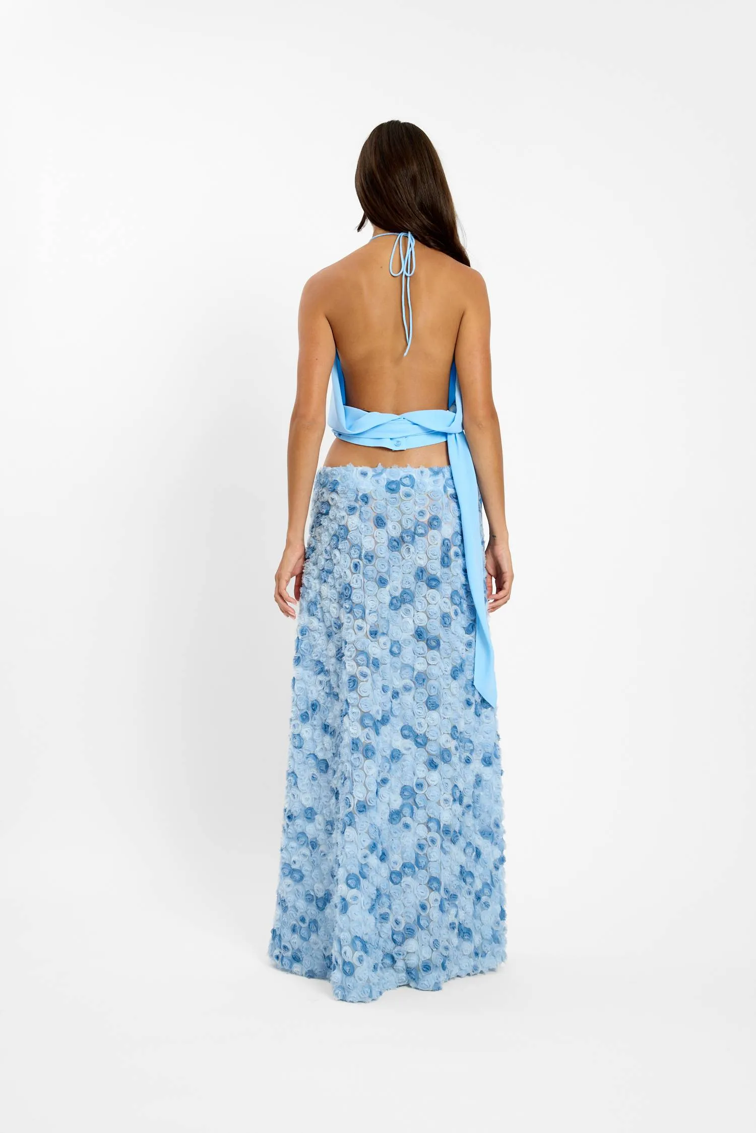 Floreat Maxi Skirt | Blue sold by With Harper Lu product image thumbnail 2