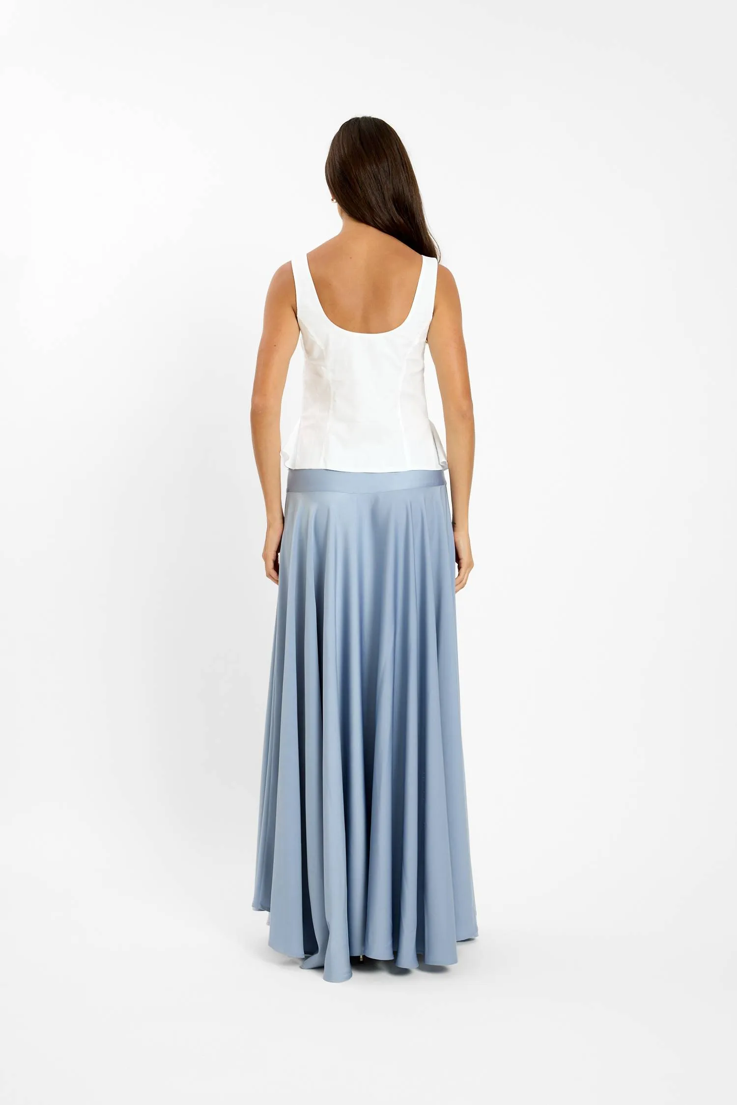 Basque Full Skirt | Ice Blue sold by With Harper Lu product image thumbnail 2