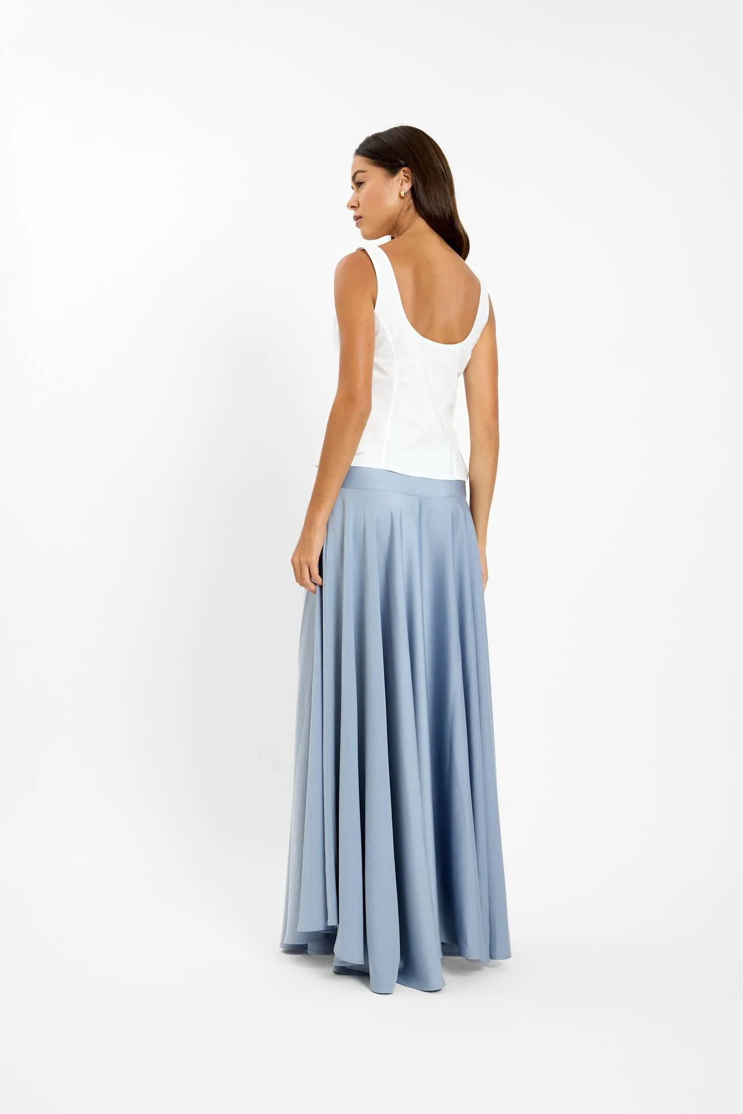 Basque Full Skirt | Ice Blue sold by With Harper Lu product image thumbnail 5