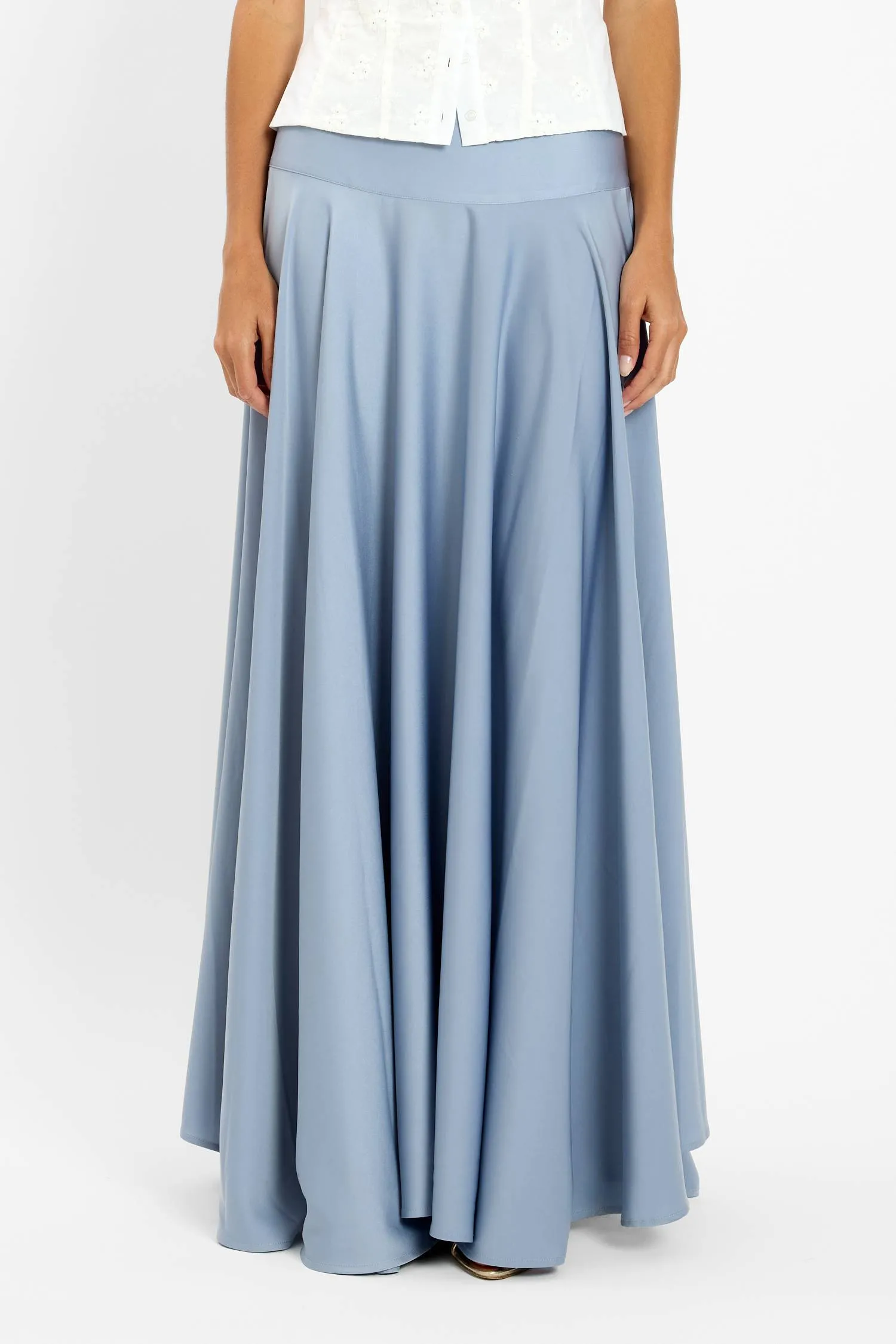 Basque Full Skirt | Ice Blue sold by With Harper Lu product image thumbnail 4